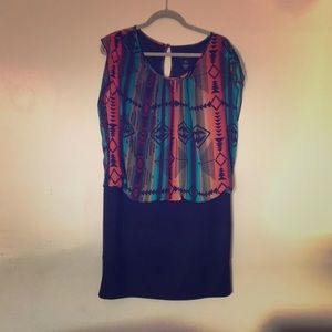 Southwestern print minidress
